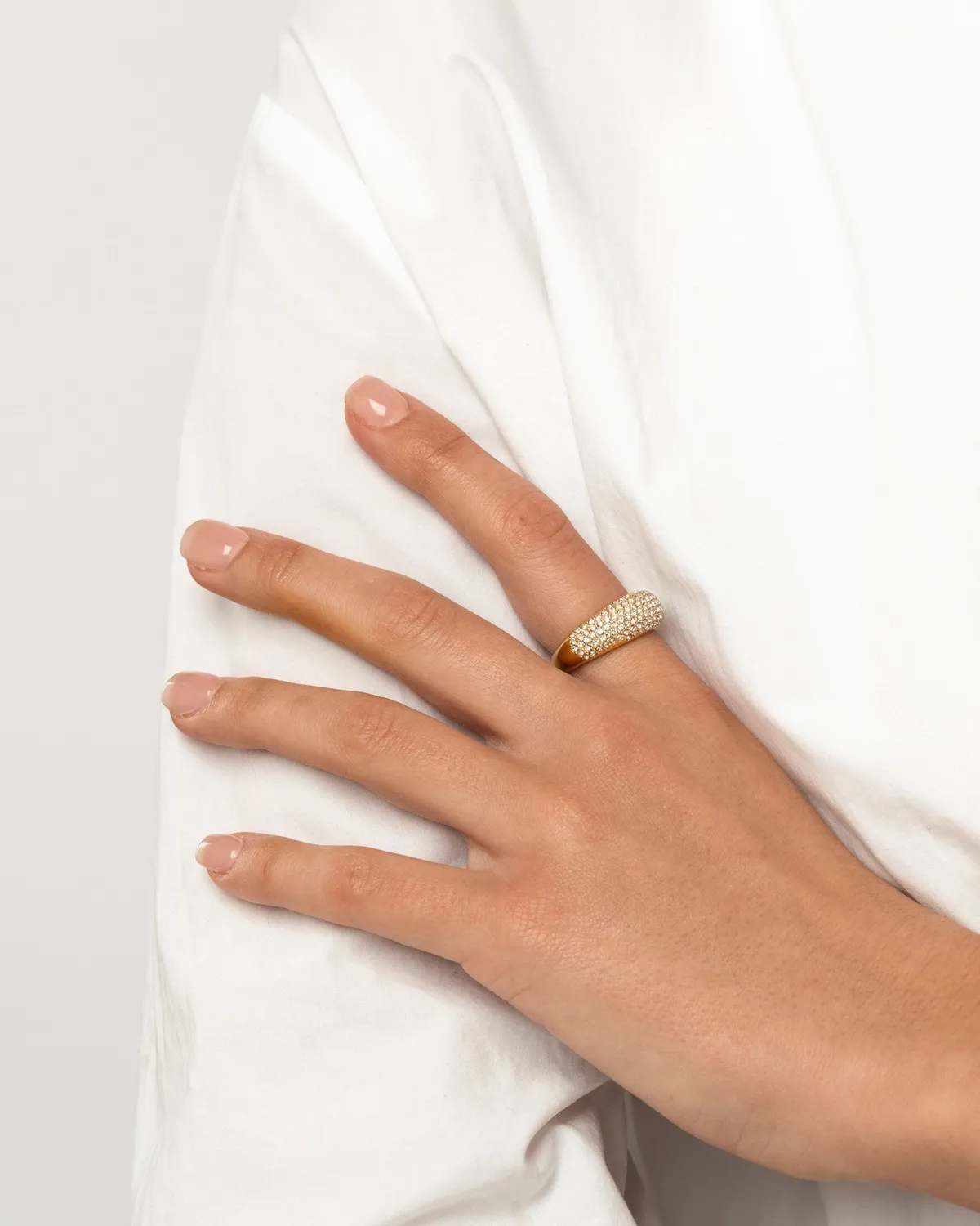 Mockberg Treasure 54 ring gull med zirkonia