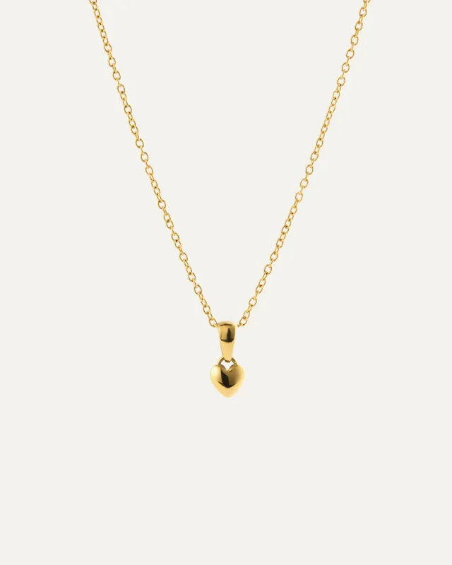 Mockberg Sweetheart Small Necklace kjede gull hjerte