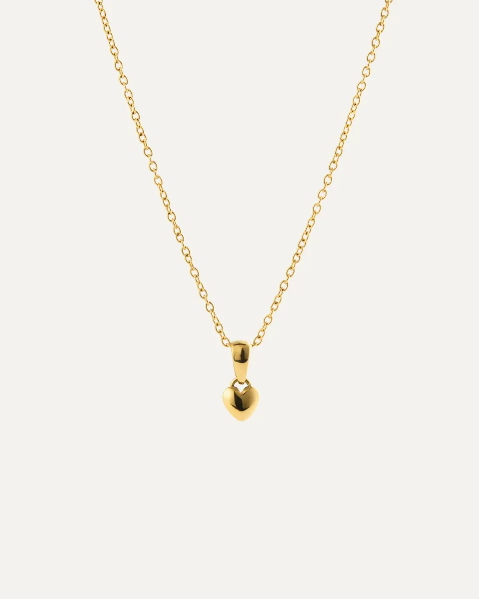 Mockberg Sweetheart Small Necklace kjede gull hjerte