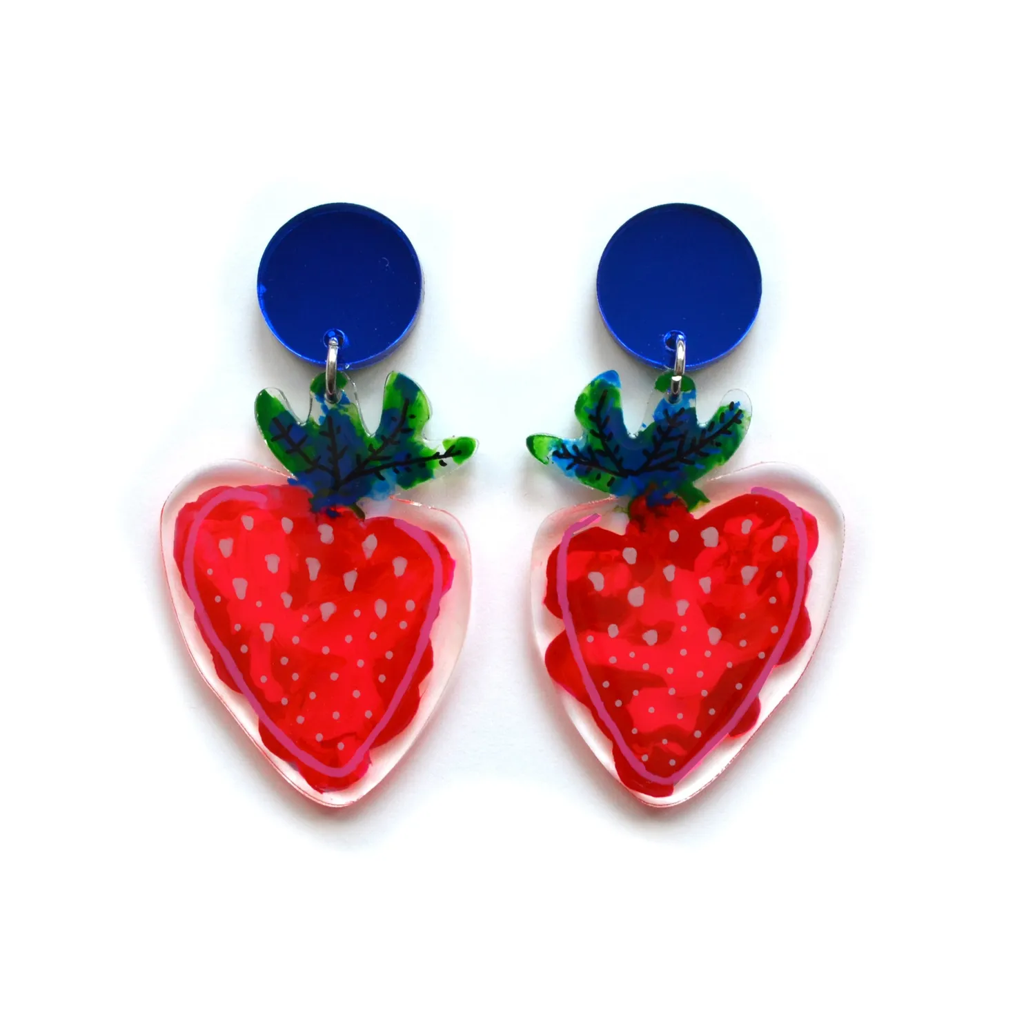 BooandBooFactory Strawberry jordbærøredobber akvarell