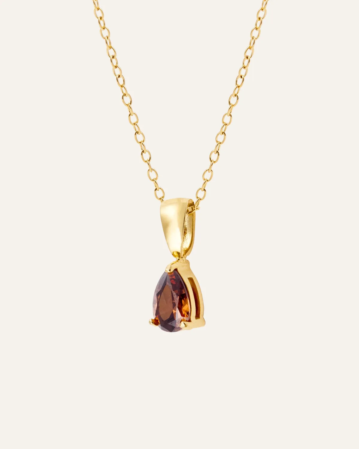 Mockberg Belle Coffee Necklace halskjede gull