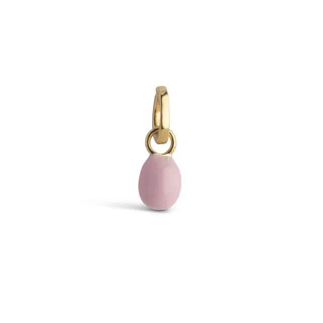 Enamel Copenhagen Eleanor charm rosa gull 7 mm