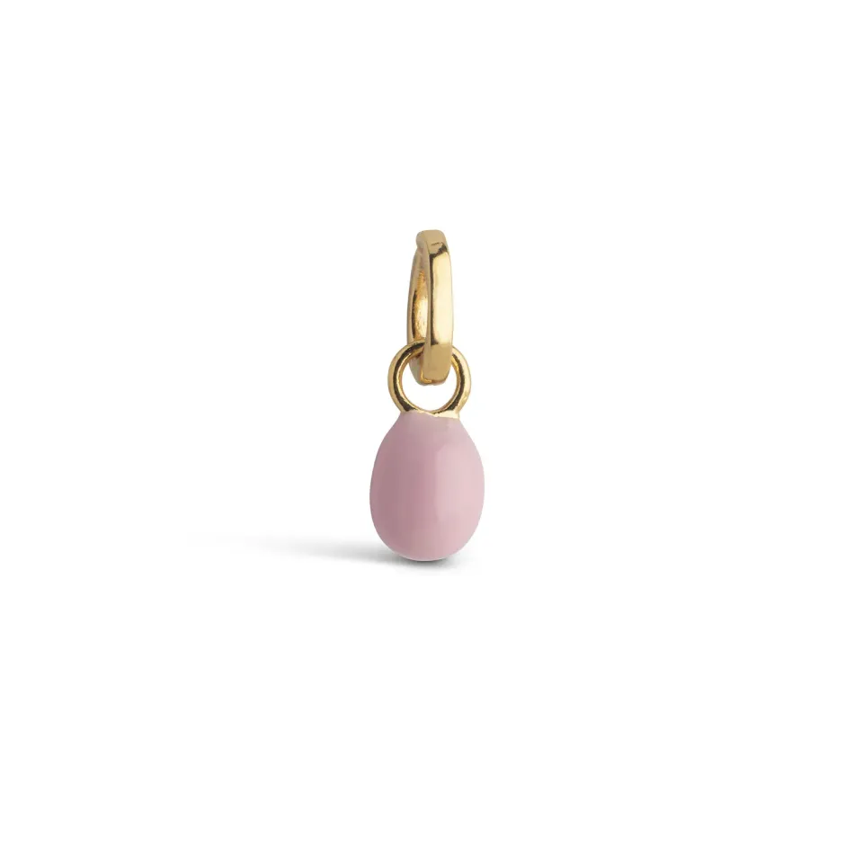 Enamel Copenhagen Eleanor charm rosa gull 7 mm