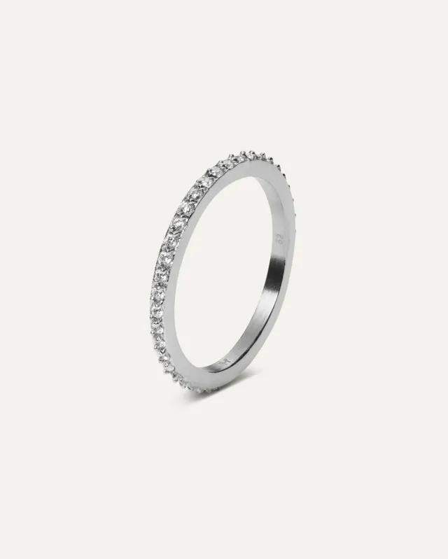 Mockberg Léa ring sølv zirkonia str 52