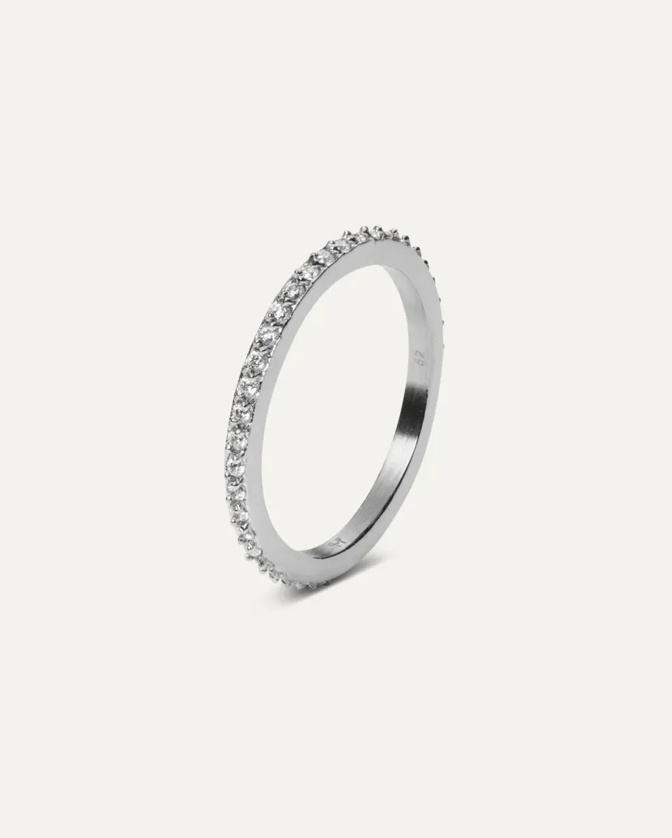 Mockberg Léa ring sølv zirkonia str 52