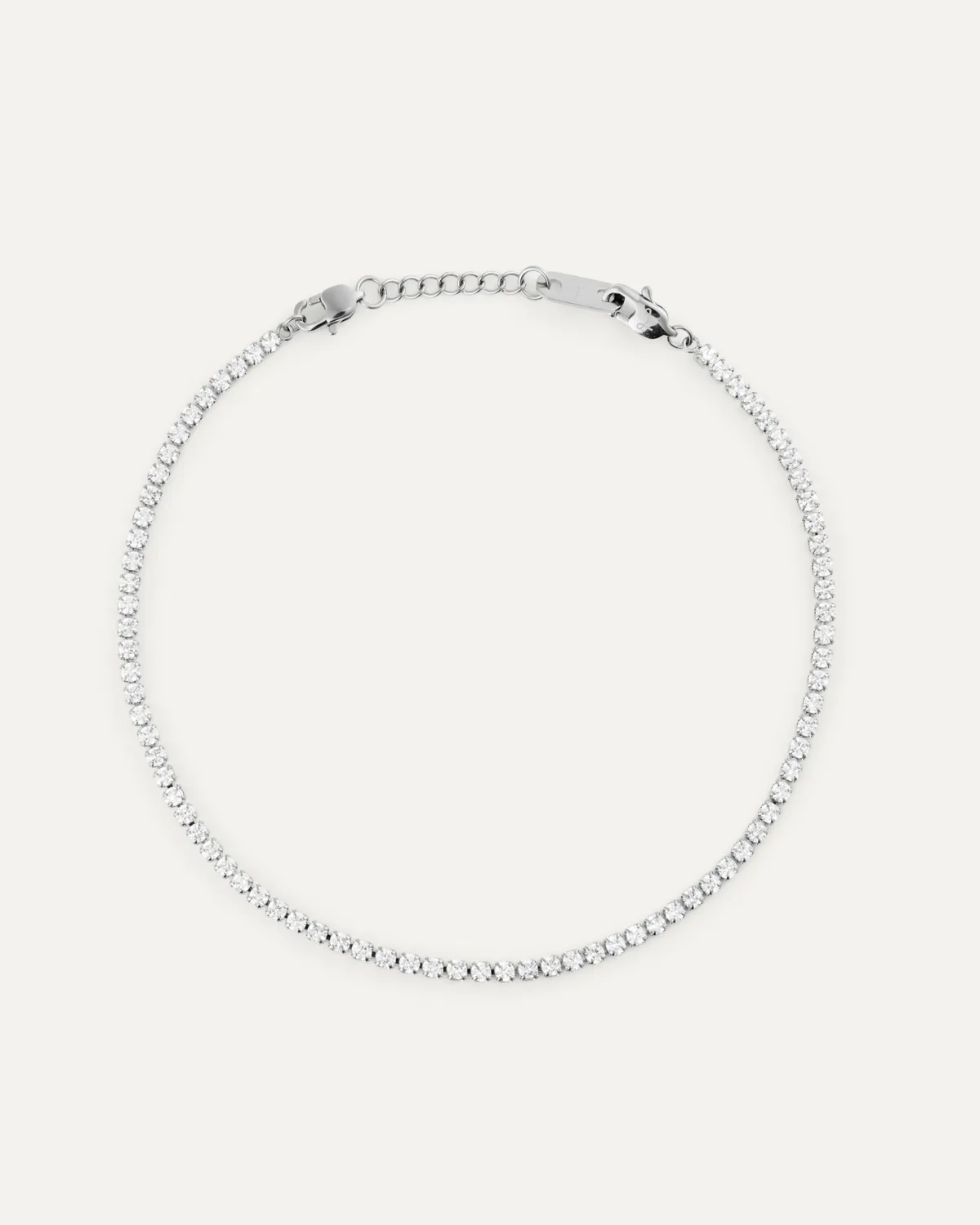 Mockberg Shiny Tennis Bracelet armbånd Medium sølv
