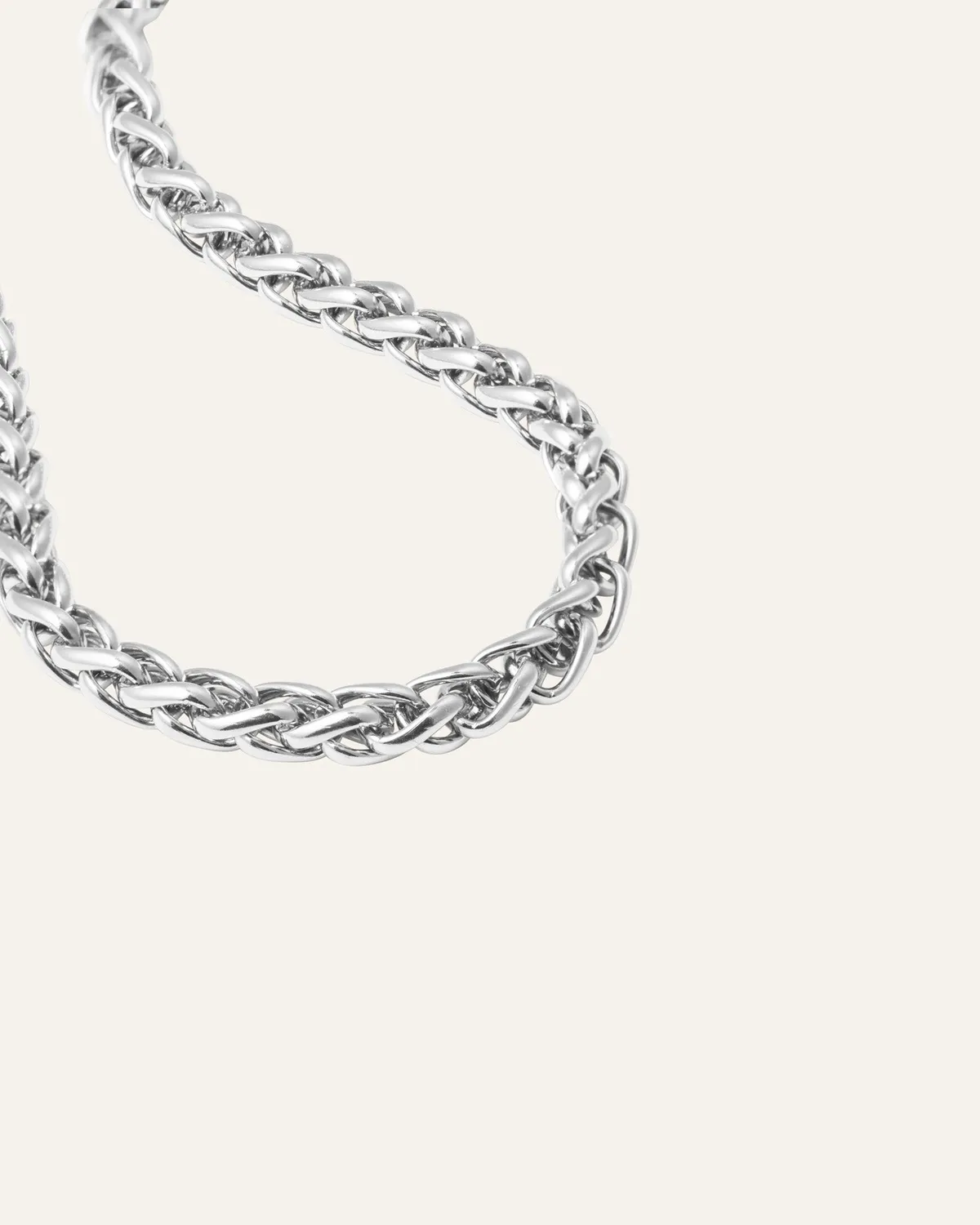 Mockberg Rebel Chain Thin halskjede sølv 400 mm vanntett