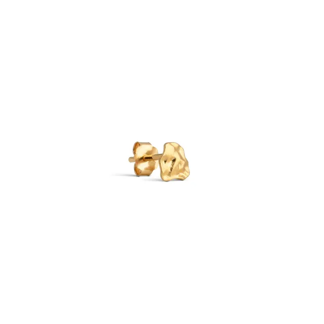 Enamel Rio stud single 6 mm gull