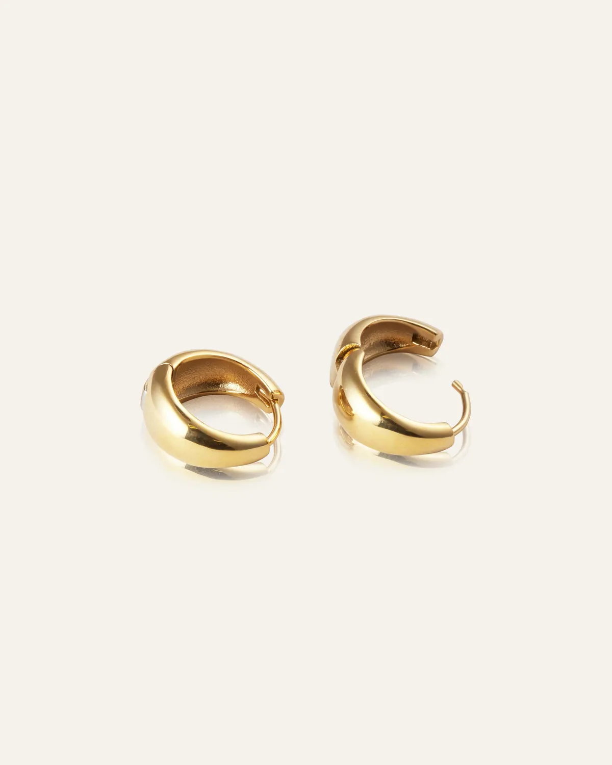 Mockberg Bold Hoops Medium creoler gull 16 mm