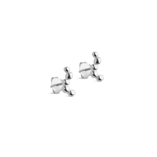 Enamel Nara Long studs sølv 10,5 mm resirkulert