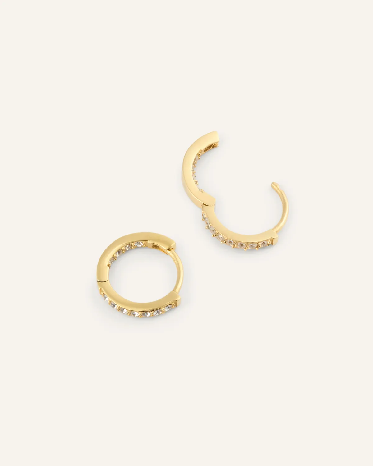 Mockberg Sparkle Small Hoops øredobber gull 13 mm