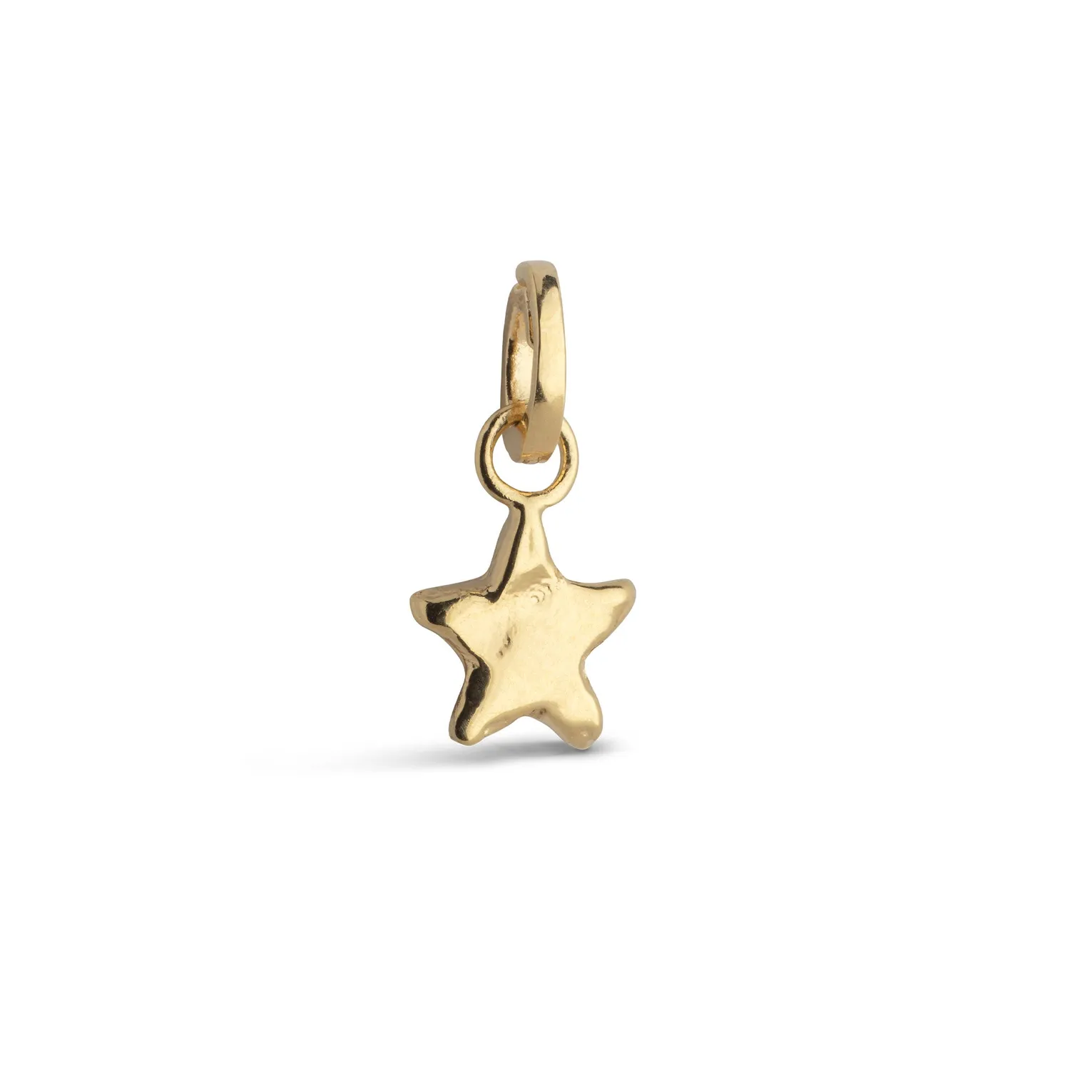Enamel Star Energy charm 9 mm forgylt