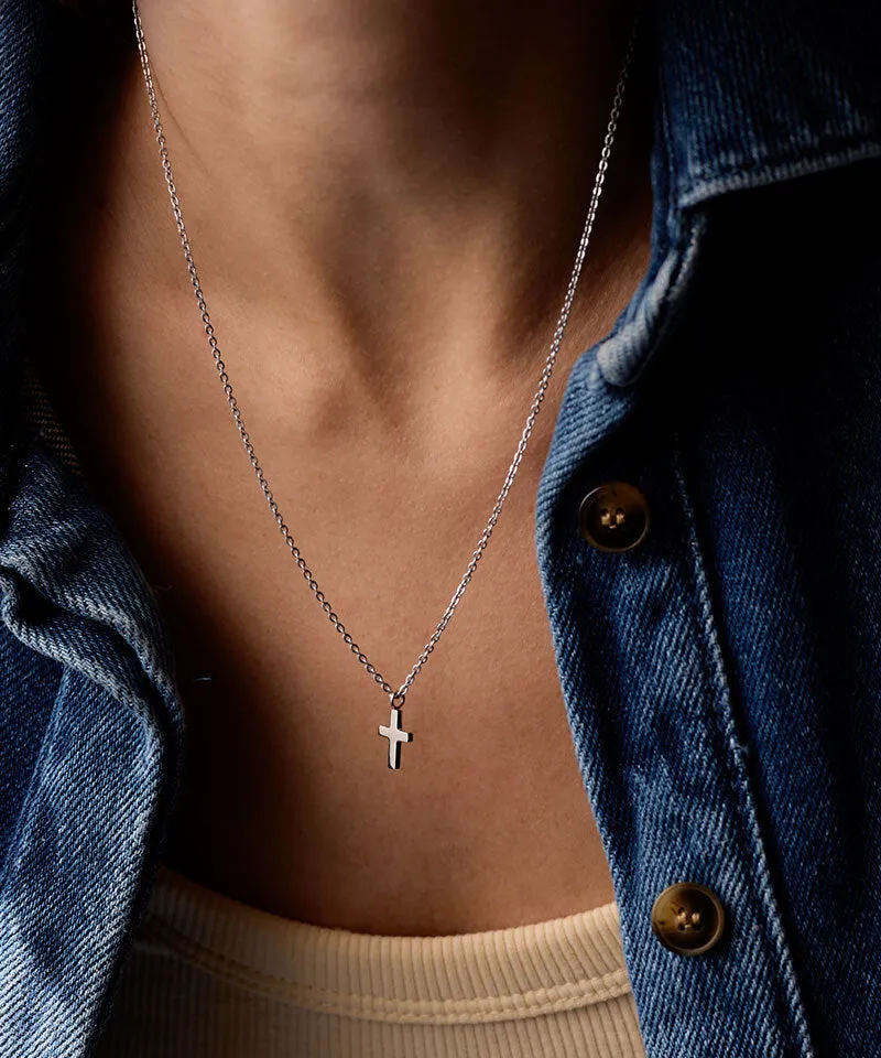 Blomdahl Plain Cross anheng sølv 11 mm