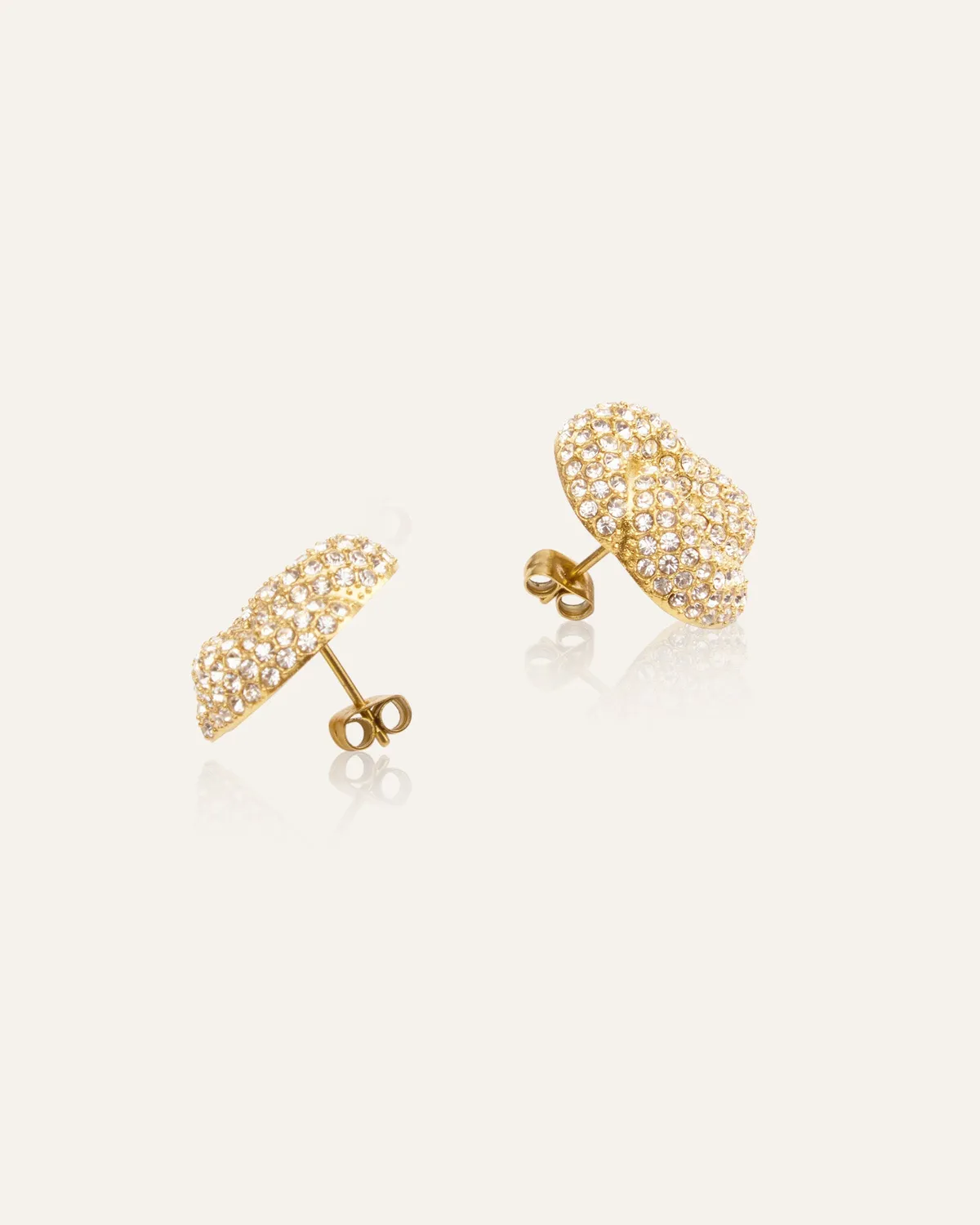 Mockberg Ingrid Earrings øredobber gull 20 mm zirkonia