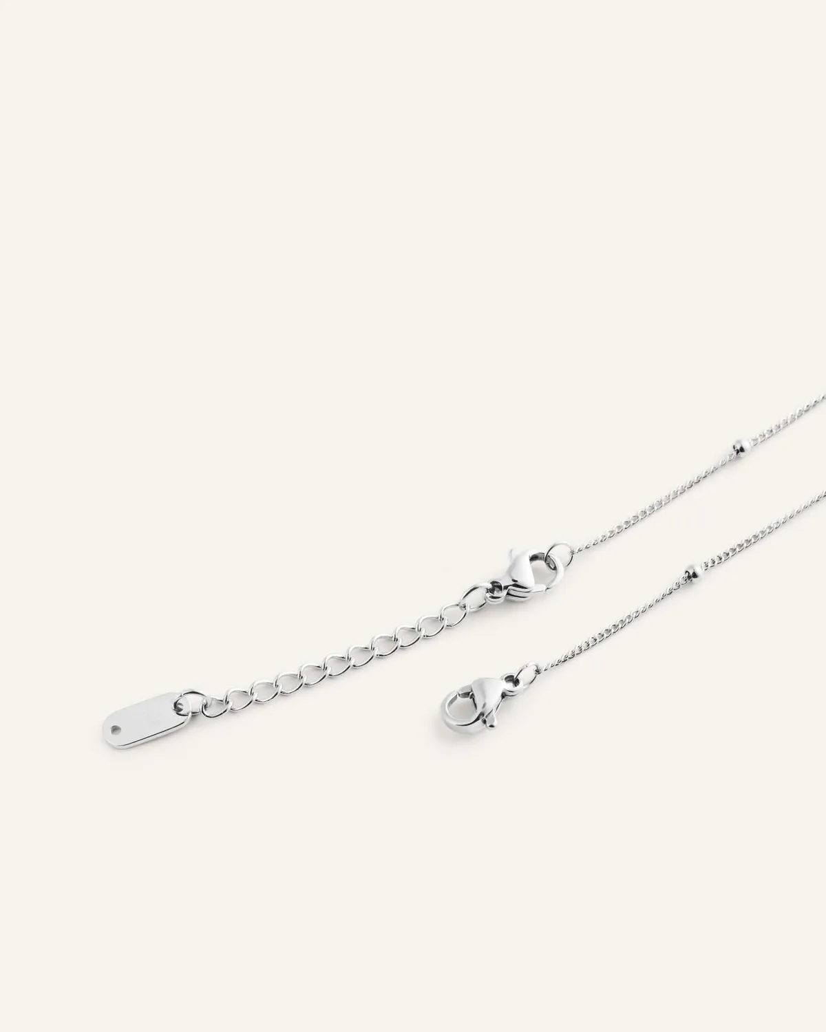 Mockberg Beaded Chain armbånd sølv stål small