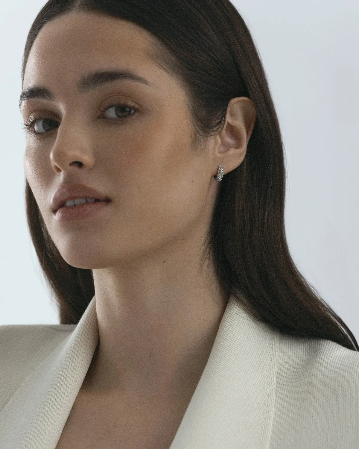 Mockberg Pavé Precious Mini Hoops øredobber 12 mm