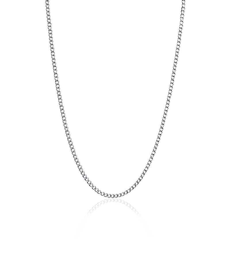 Blomdahl Tiny Curb Link halskjede 48-52 cm sølv nikkelfri
