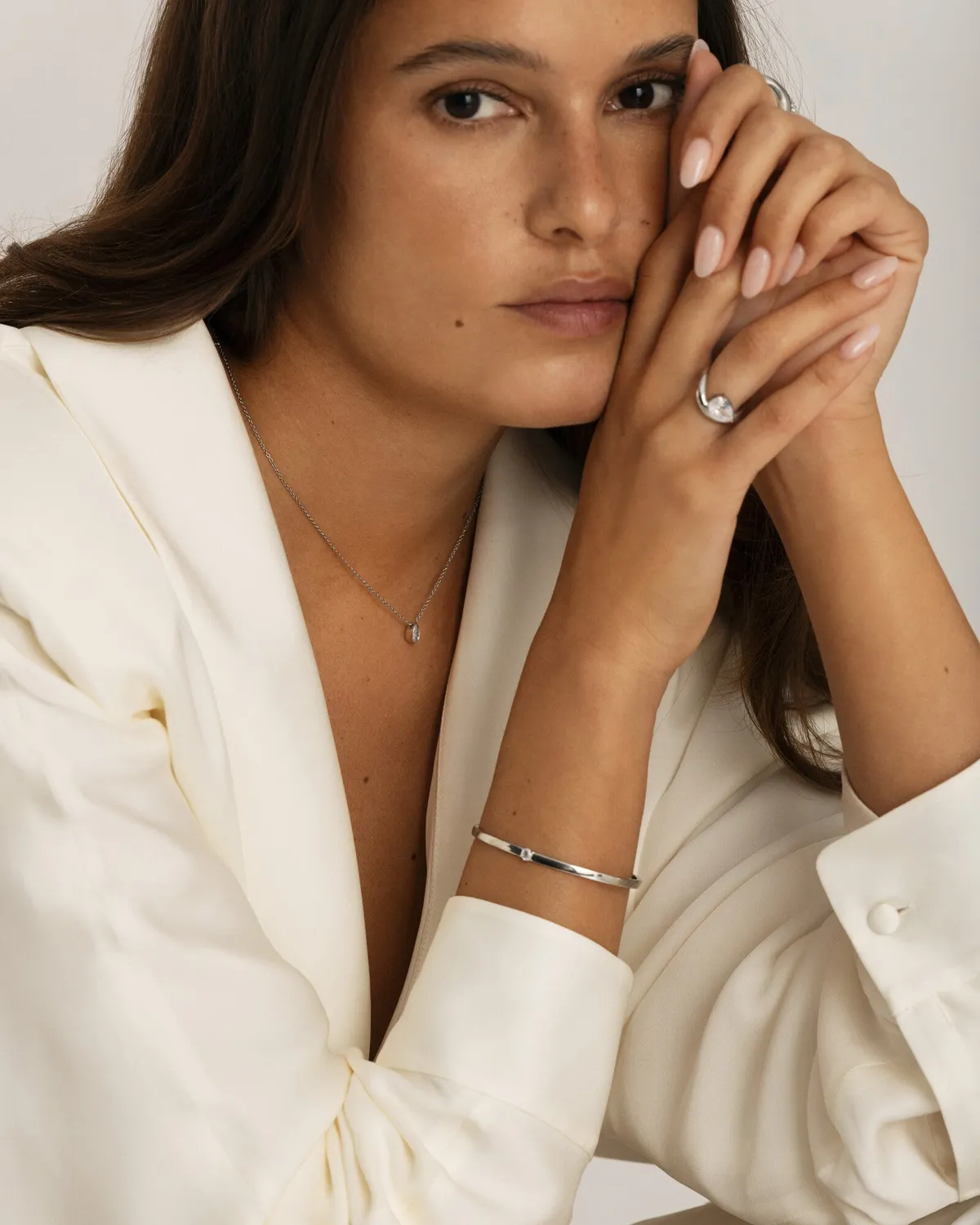 Mockberg Nisrine Bangle armbånd sølv