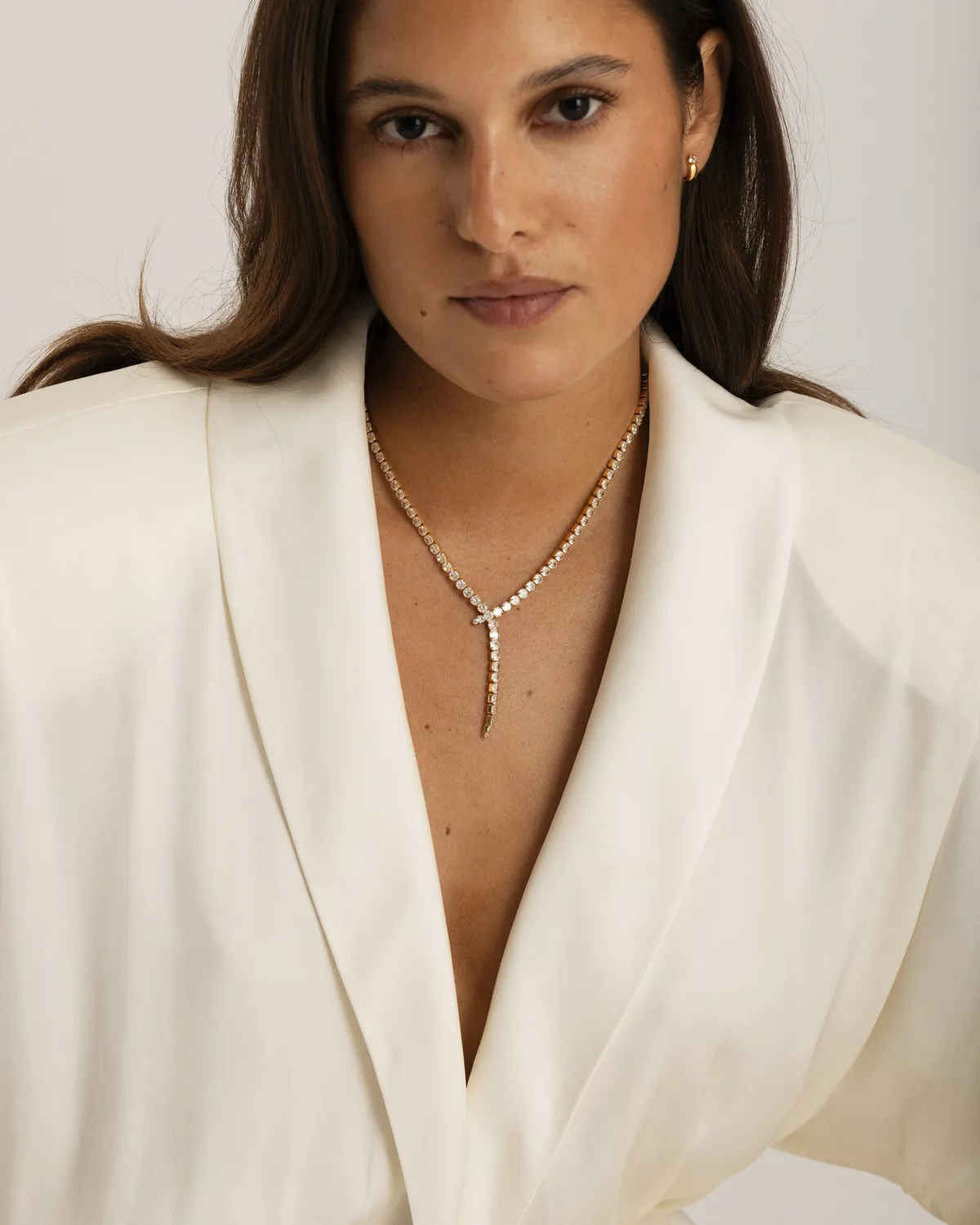 Mockberg Alora kjede gull cubic zirconia