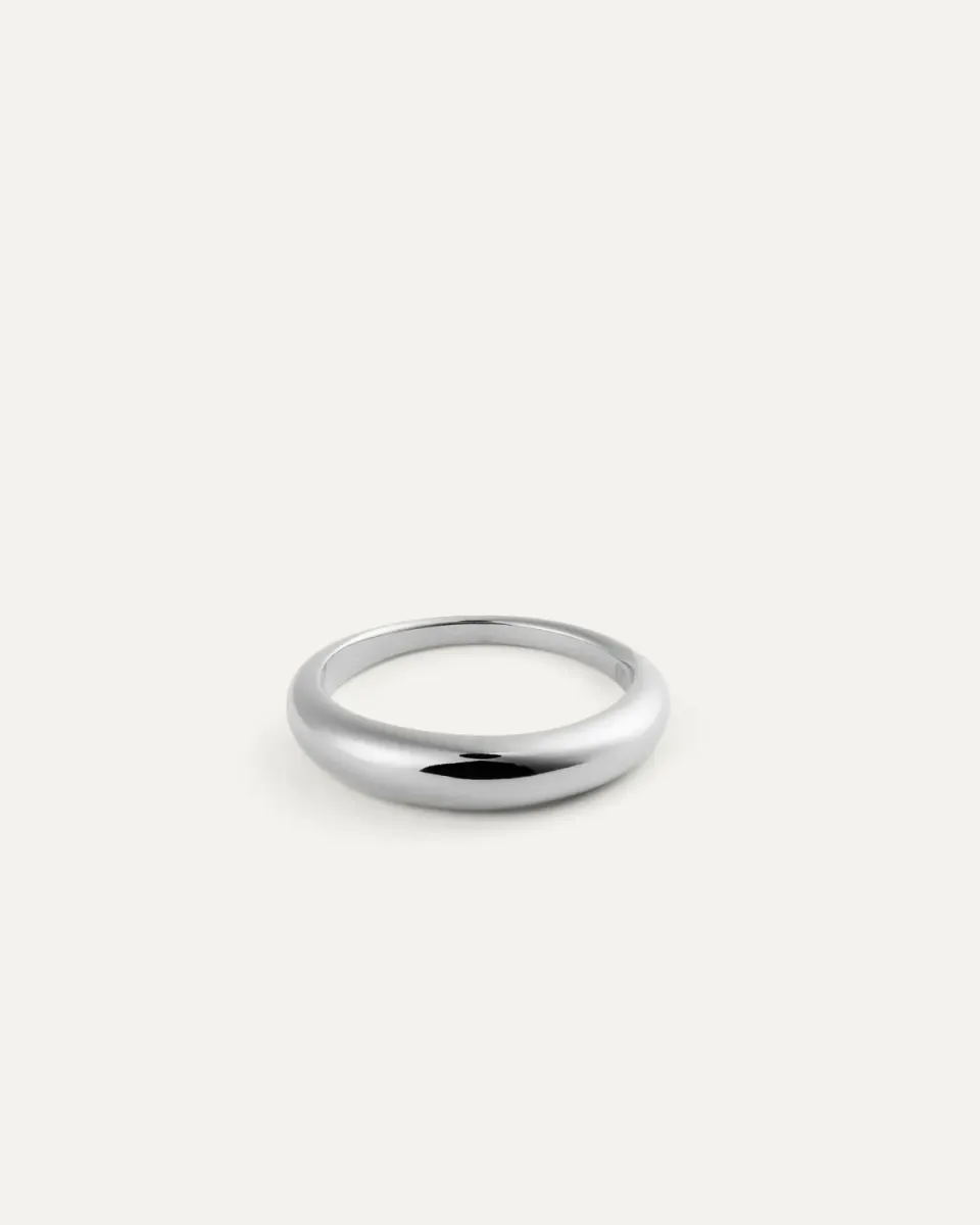 Mockberg Classic Ring sølv vattentålig stålring
