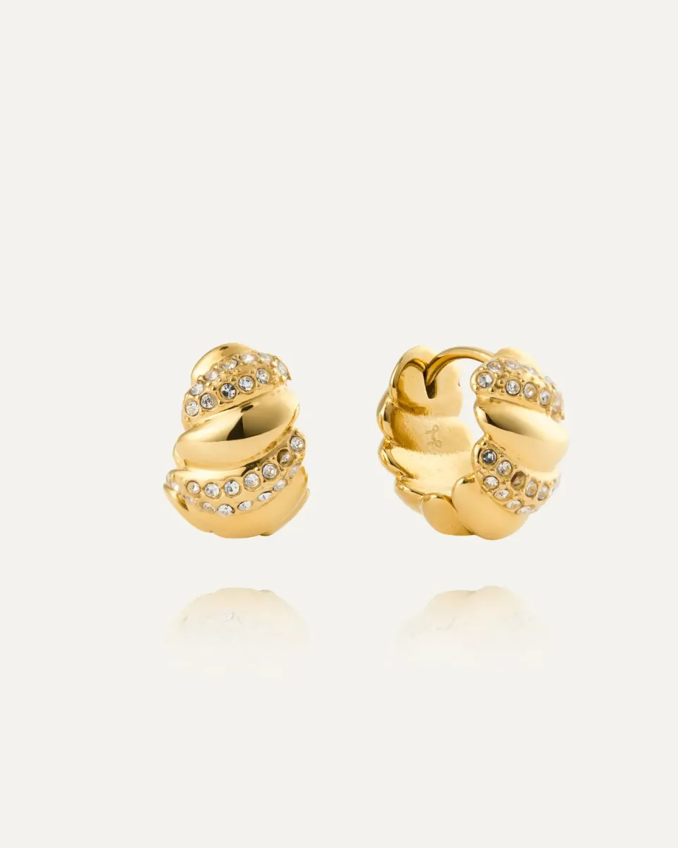 Mockberg Noela Medium Hoops øredobber gull 19 mm