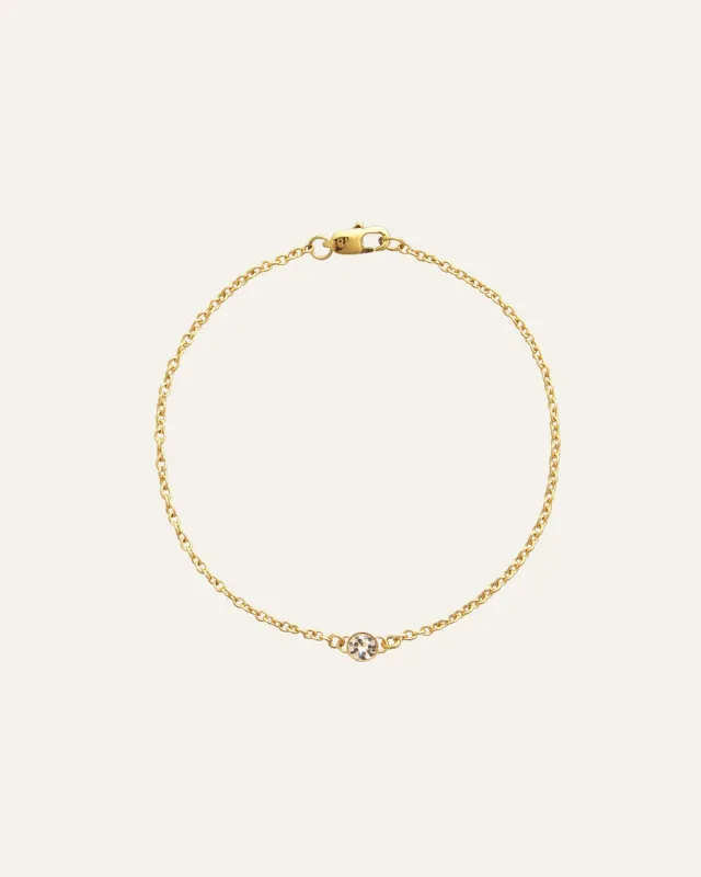Mockberg Thin Sparkle Bracelet armbånd gull vanntett