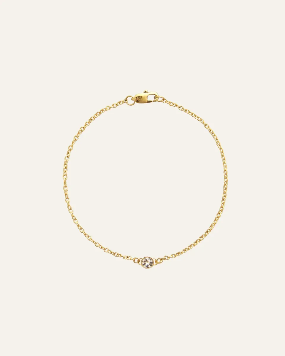 Mockberg Thin Sparkle Bracelet armbånd gull vanntett