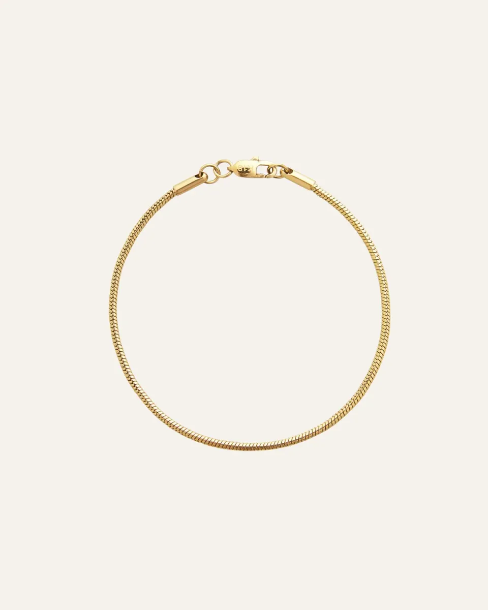 Mockberg Snake Chain armbånd gull Small
