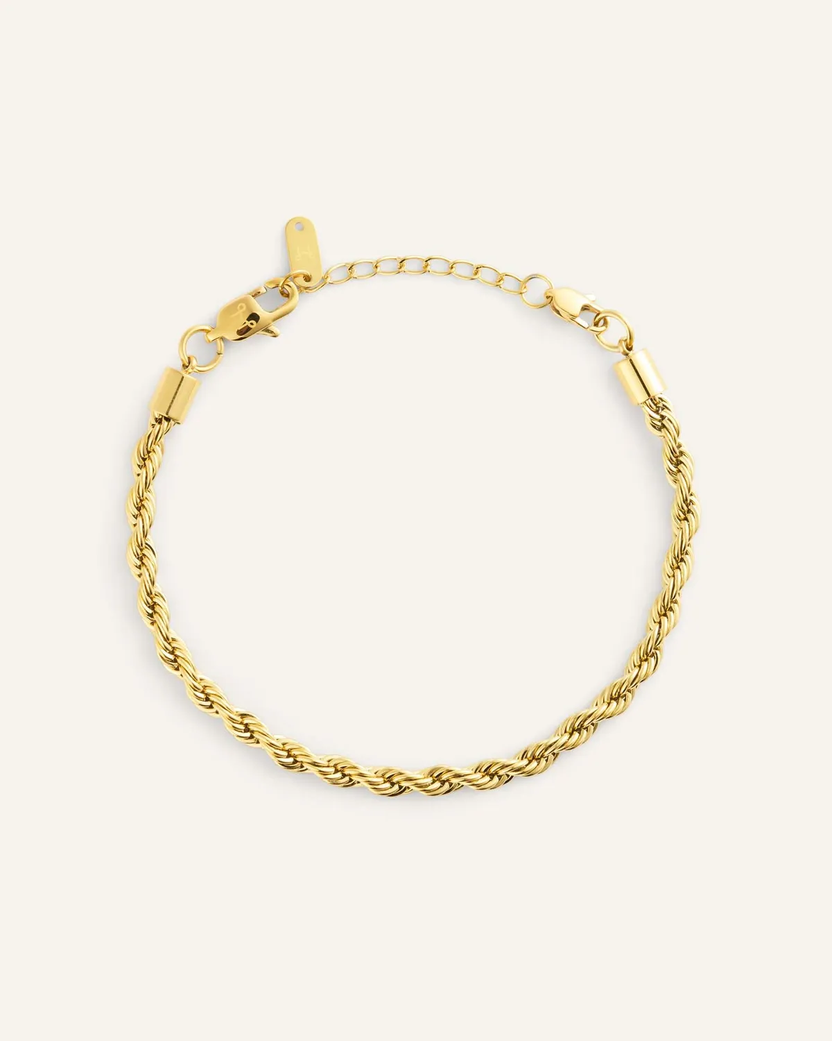 Mockberg Bold Rope Chain Bracelet armbånd M gull