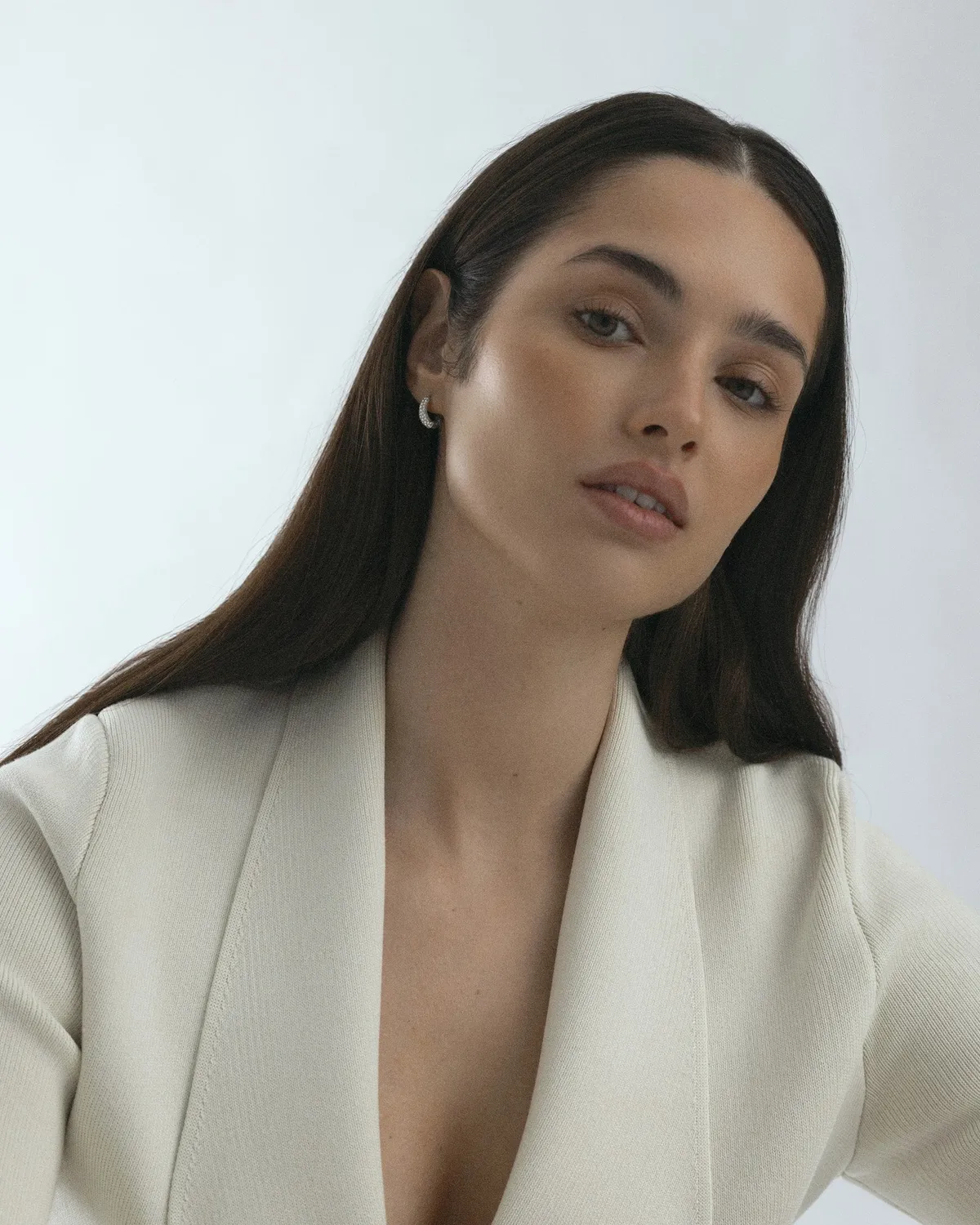 Mockberg Pavé Precious Small Hoops øredobber sølv 14 mm