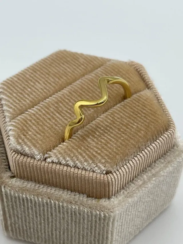 Mea Nani Seraphina ring gull 14K bølget