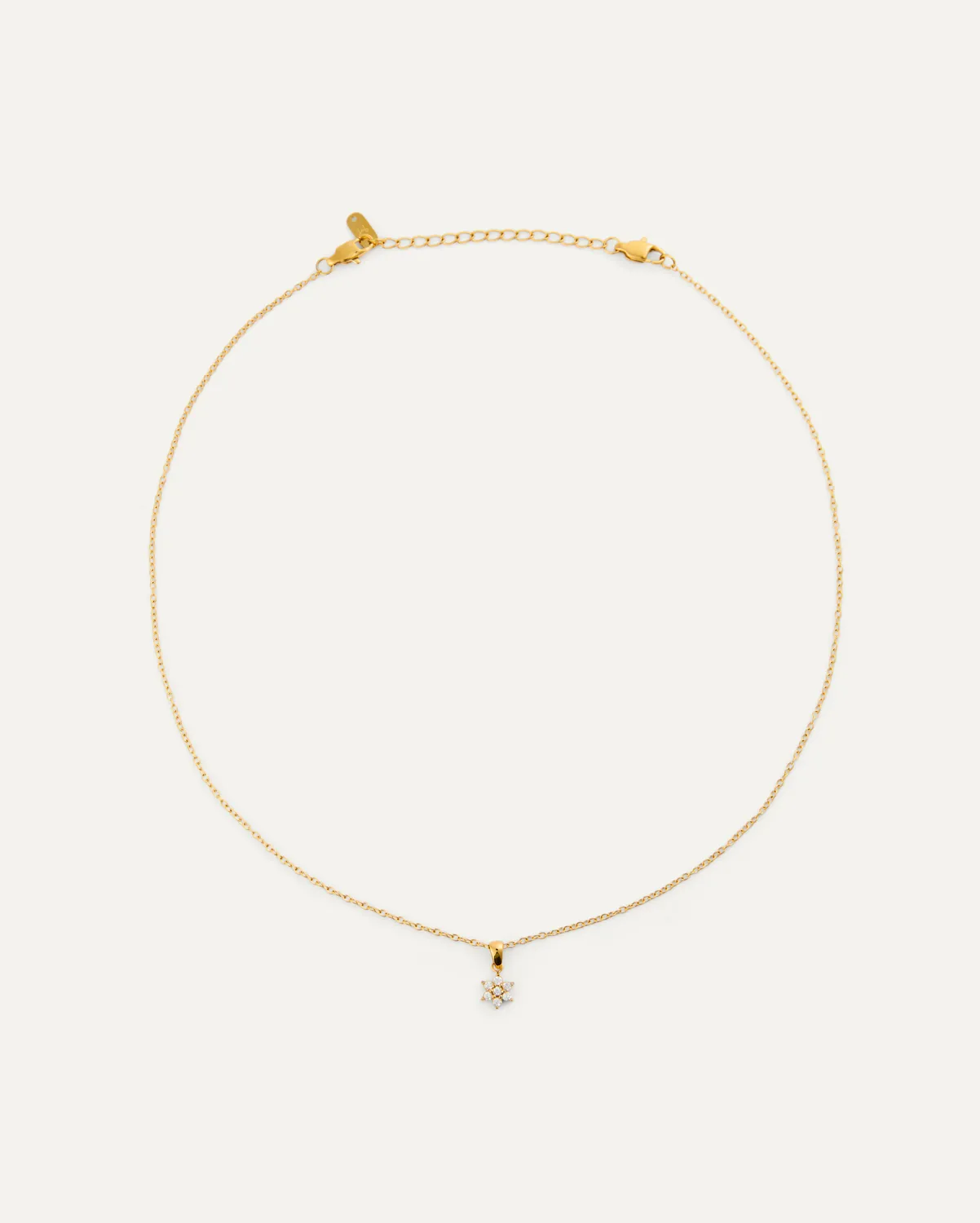 Mockberg Flora Necklace halskjede gull blomst