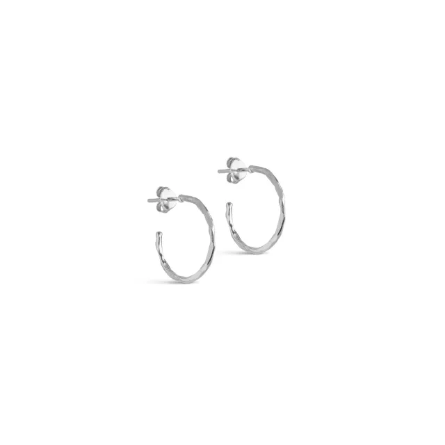 Enamel Organic Arena hoops sølv 20 mm