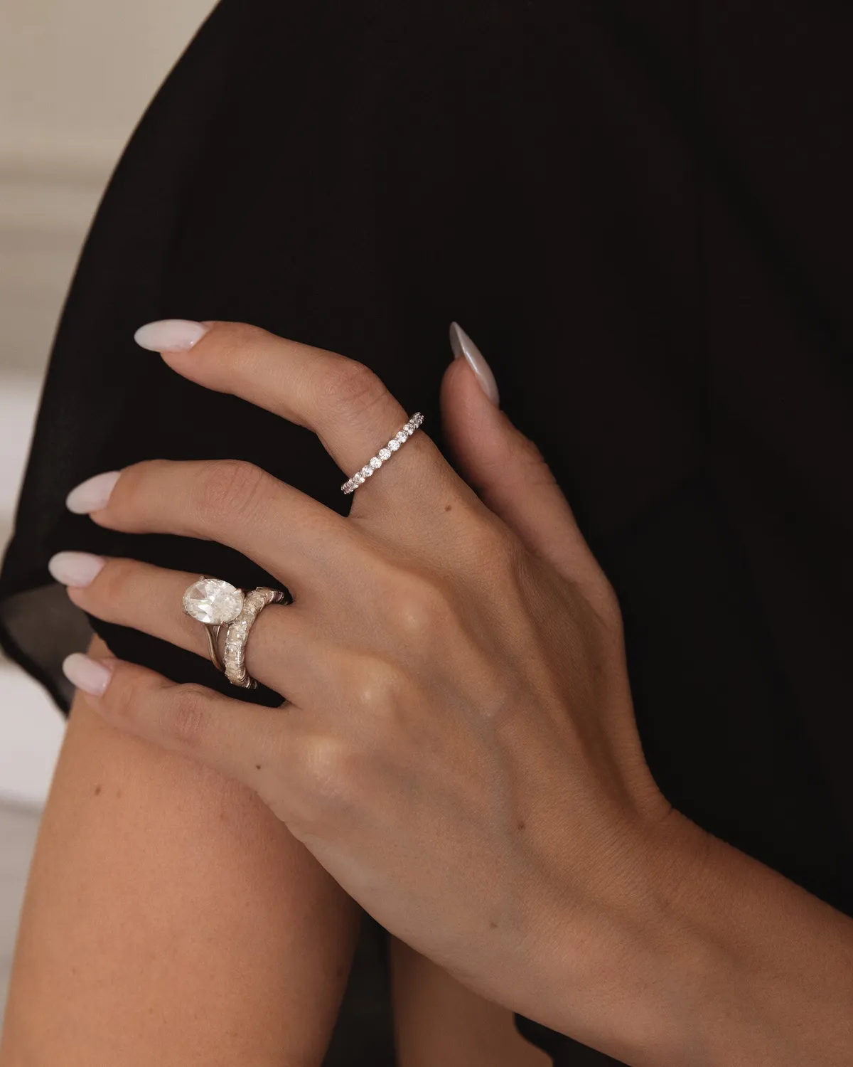 Mockberg Colette Steel ring sølv cubic zirconia