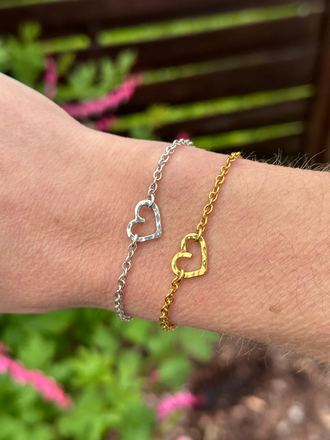 Sivia Smykkedesign Åpent Hjerte armbånd sølv 15-19 cm 12 mm