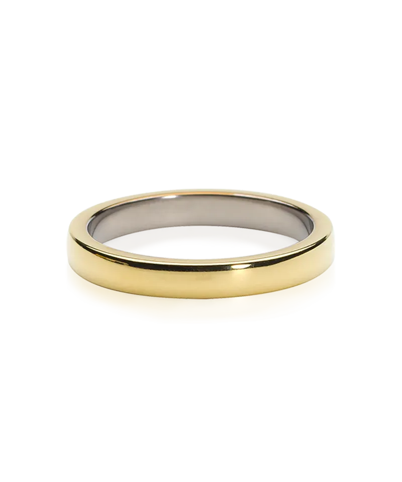 Blomdahl Cupped Plain ring gull hudvennlig titan