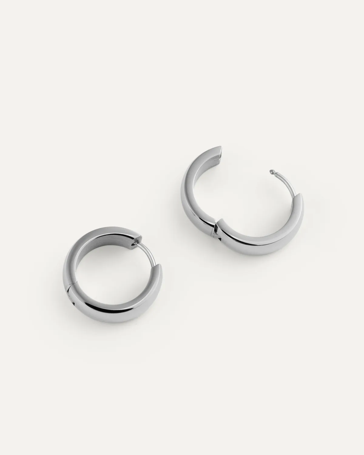 Mockberg Chunky Hoops Large øredobber sølv 18 mm