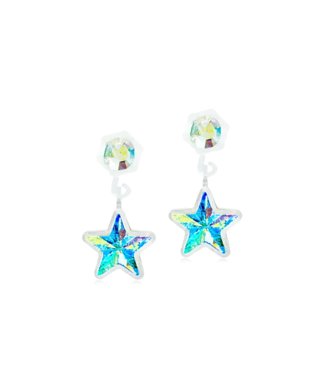 Blomdahl Pendant Star øredobber rainbow 4/6 mm plast