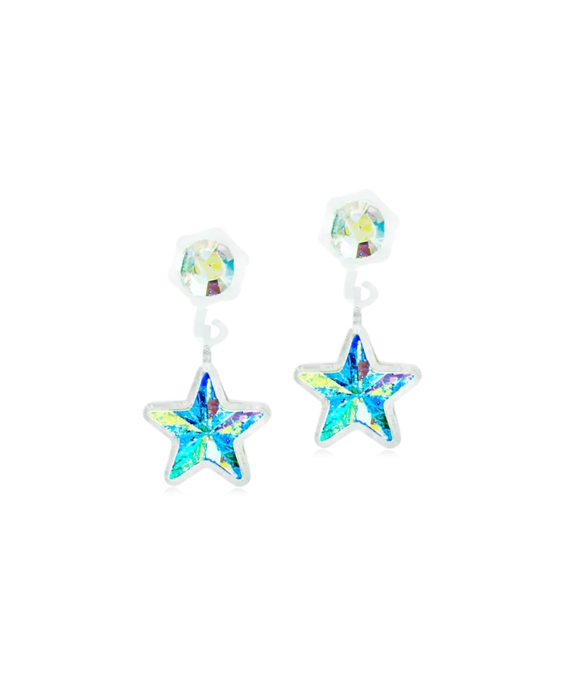Blomdahl Pendant Star øredobber rainbow 4/6 mm plast