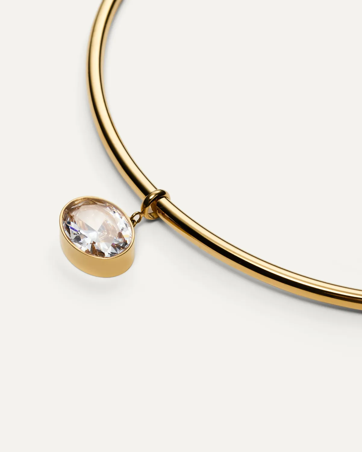 Mockberg Soléne Gold Necklace halssmykke gull 120 mm zirkonia