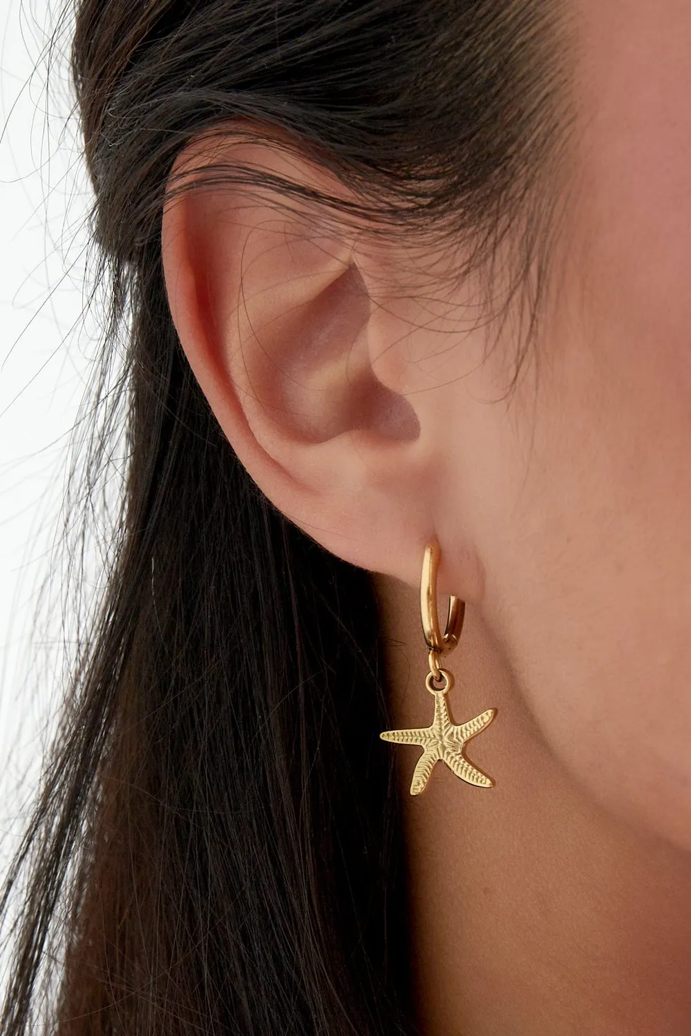 Mea Nani Starfish øredobber sjøstjerne 14K gull