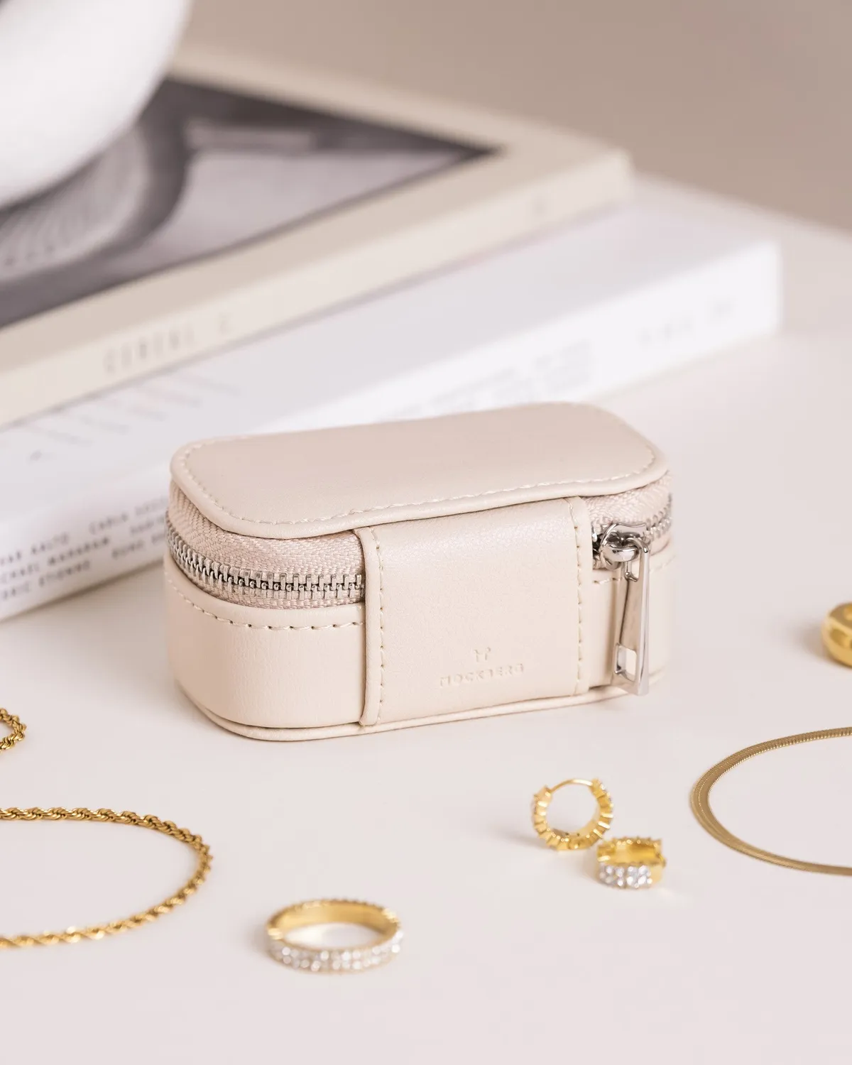 Mockberg Jewelry Case Box Mini smykkeskrin beige