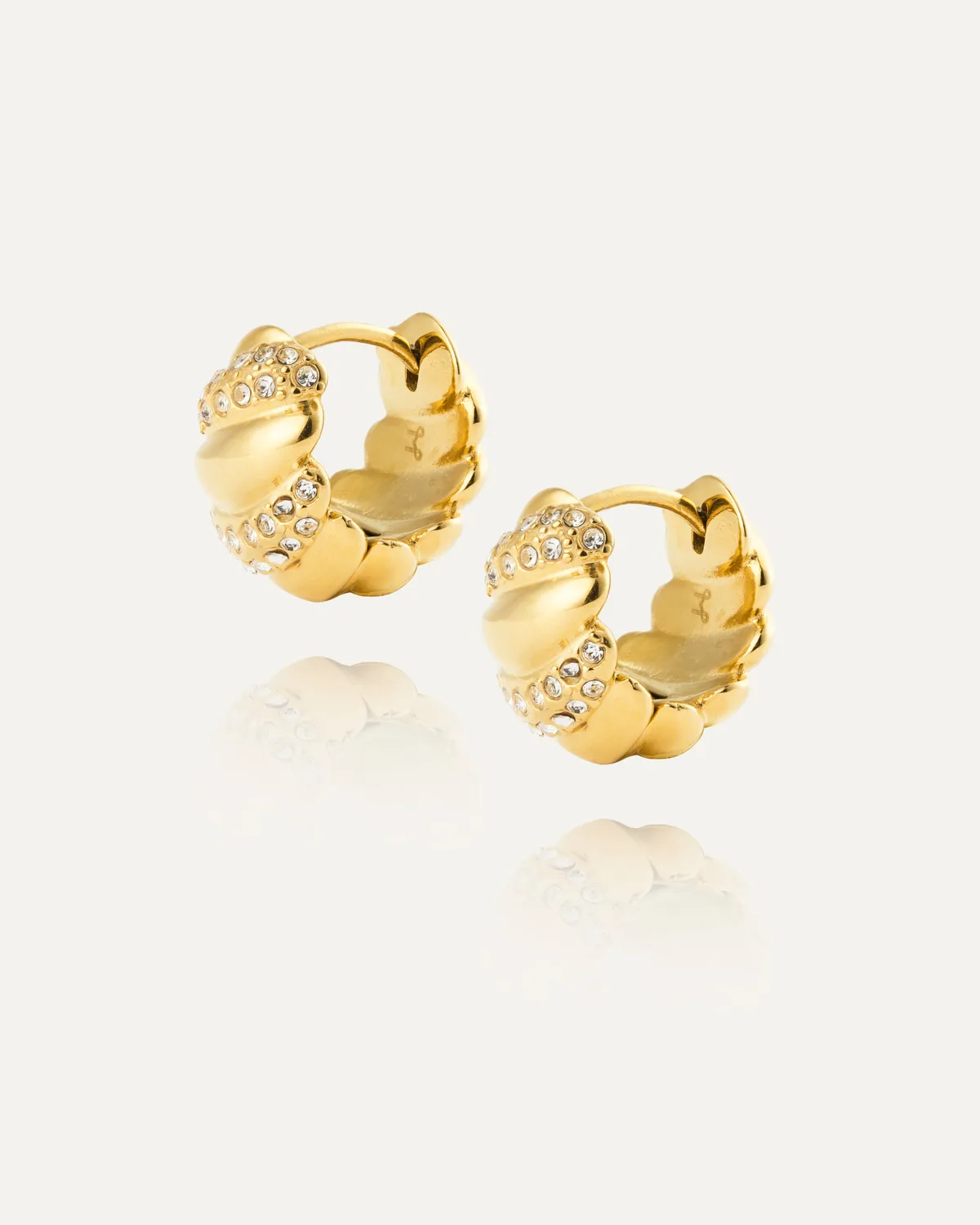 Mockberg Noela Medium Hoops øredobber gull 19 mm