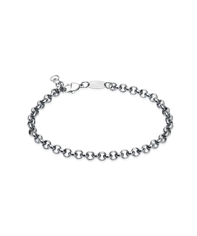 Blomdahl Box Chain armbånd 18-22 cm sølv