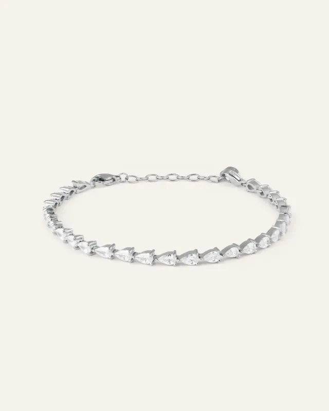 Mockberg Zina armbånd Small sølv zirkonia