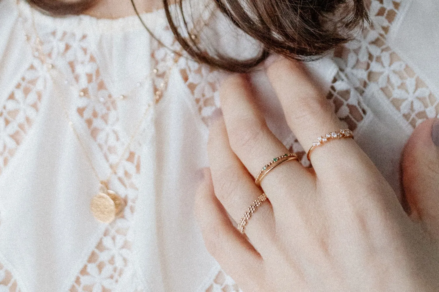 Eremis Natamia ring gullbelegg 18 karat