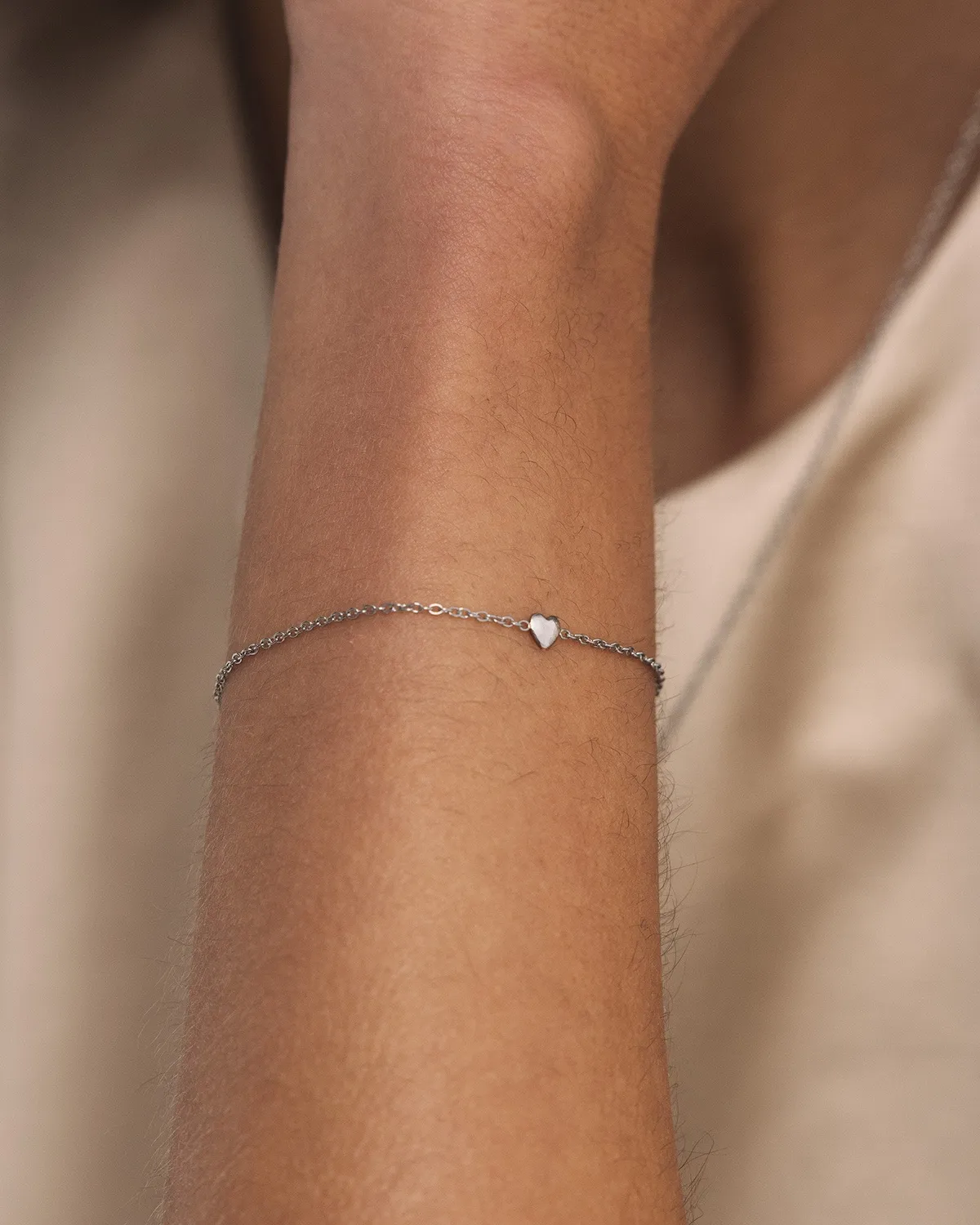 Mockberg Sweetheart armbånd sølv hjerte Small