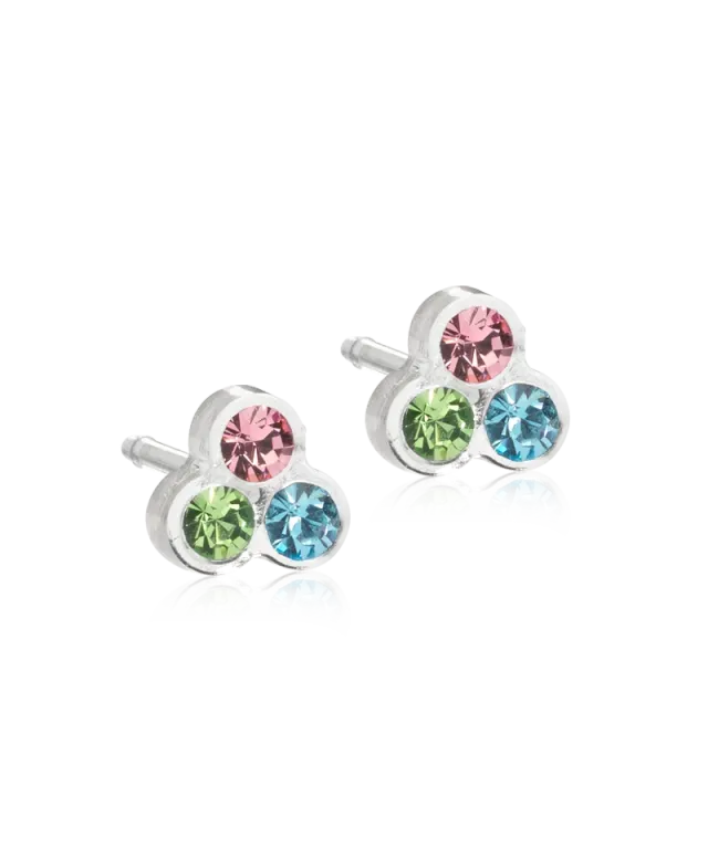 Blomdahl Clover øredobber light fantasy 6 mm