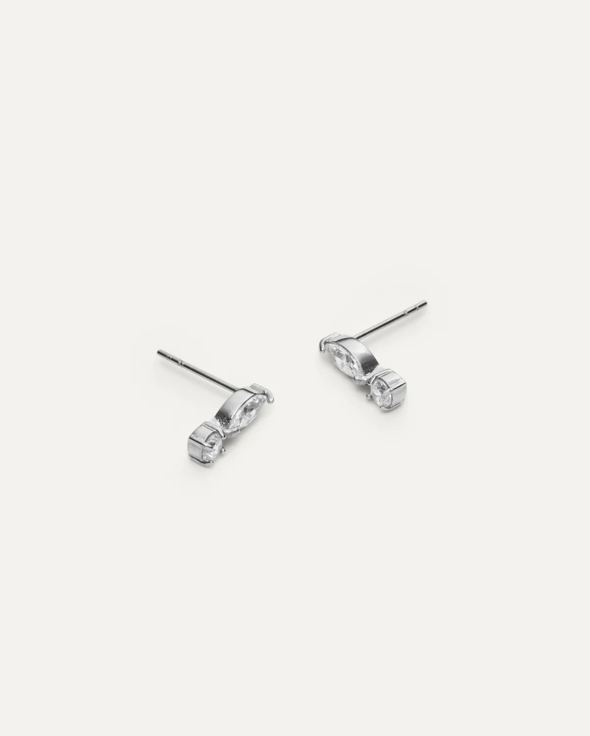 Mockberg Élise Steel Studs ørestikker sølv 11 mm