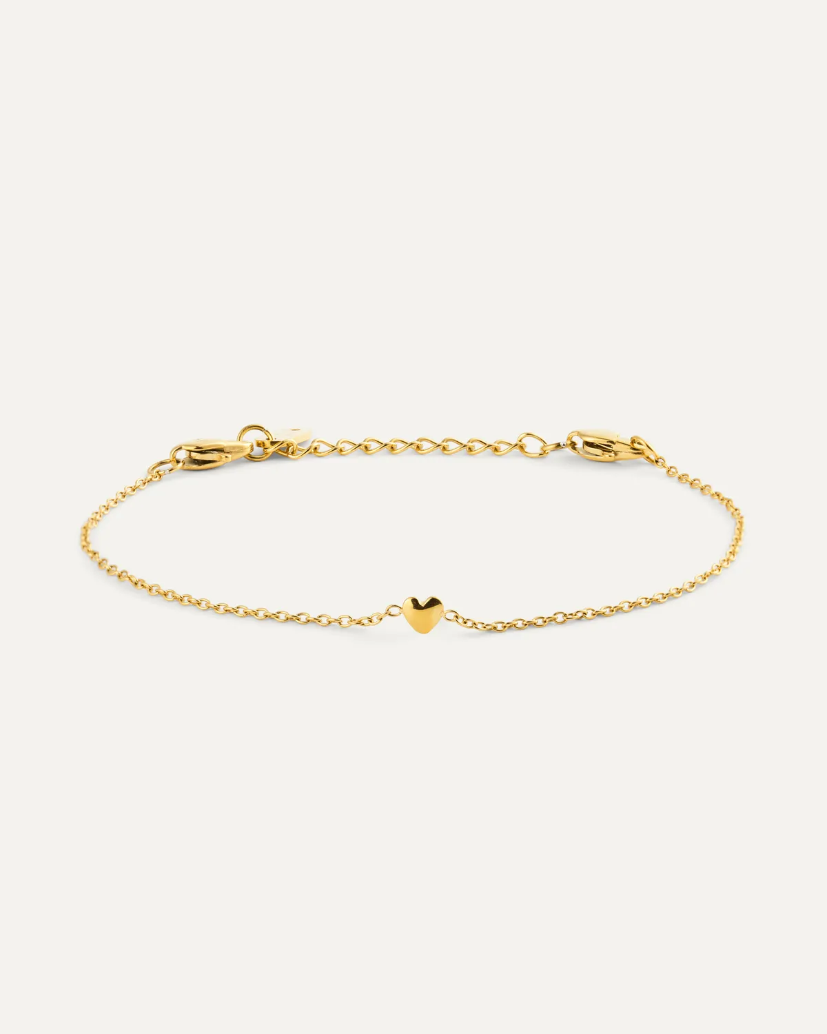 Mockberg Sweetheart bracelet armbånd gull hjerte